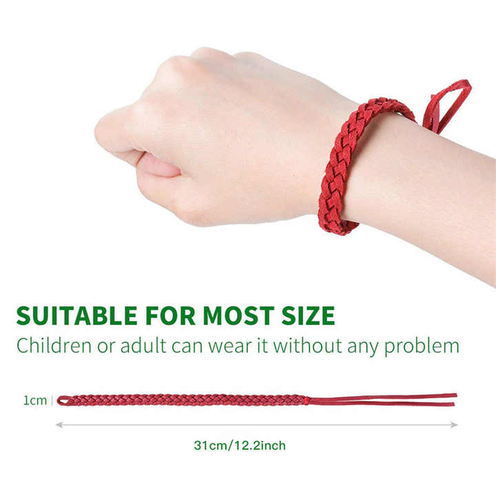 Natural Mosquito Repellent Bracelet Adjustable And Long Lasting Set 1 (12Pcs Random Colors)