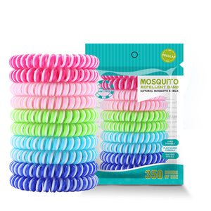 Natural Mosquito Repellent Coil Bracelet Adjustable And Deet Free 350 Hours Protection One Set Contains 10 Pieces Three