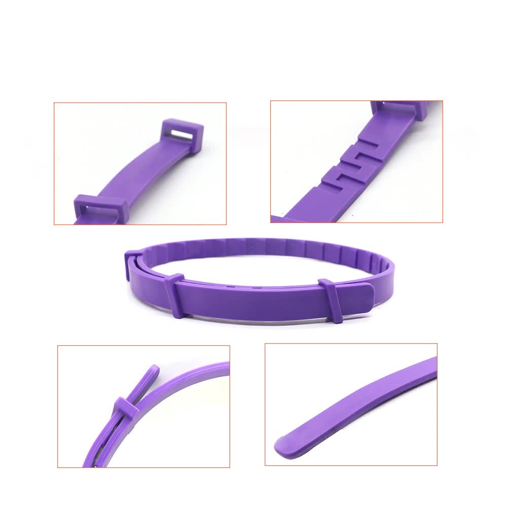 Purple Calming Collars For Dogs Natural Stress Relief Adjustable 3 Pack (2 Set/6Pcs)