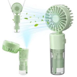 Portable 4 Speed Mini Spray Fan With Moisturizing Function F2 (2Pcs)