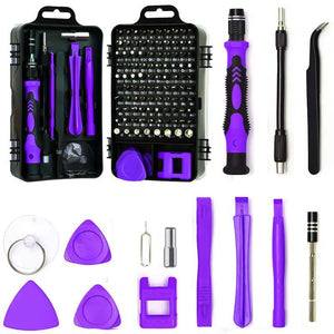 Purple 115 In Precision Screwdriver Tool Kit For Electronics And Diy Repair