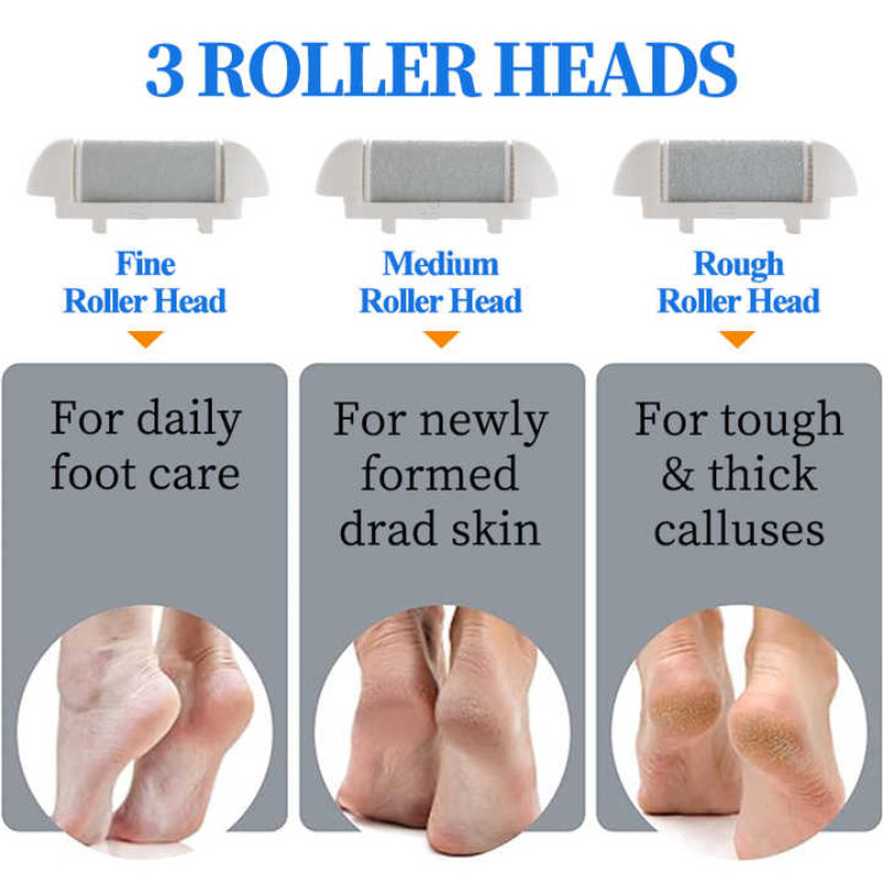 Rechargeable Electric Callus Remover With Adjustable Speeds And Led Display Dark Blue