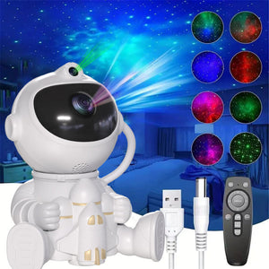 Astronaut Galaxy Projector Night Light With Remote Control Space Shuttle