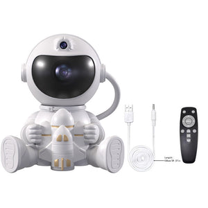 Astronaut Galaxy Projector Night Light With Remote Control Space Shuttle