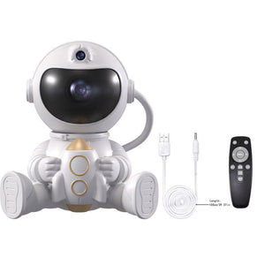 Astronaut Galaxy Projector Night Light With Remote Control(Rocket)