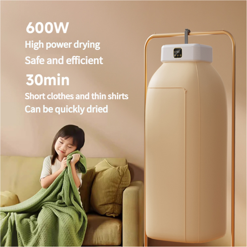 Portable Electric Clothes Dryer With Uv Sterilization And Remote Control