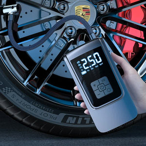 Portable Digital Tire Inflator Pump With Lcd Display Type C Charging And 150 Psi Max Pressure