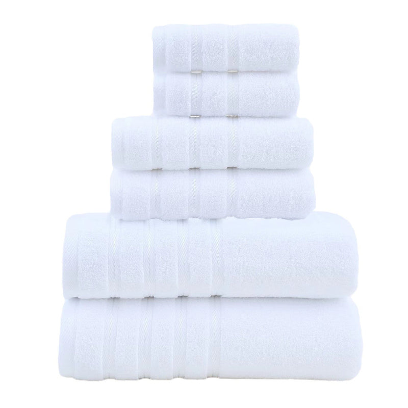 White Luxury Cotton Towel Set 36 Piece Ultra Soft Bath Hand And Washcloth