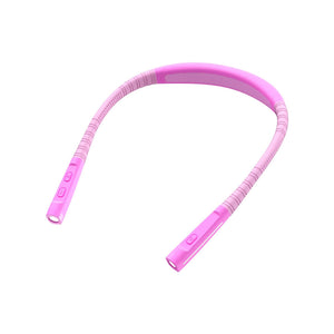 Pink Hands Free Adjustable Led Neck Reading Light With 3 Modes For Night Walking And