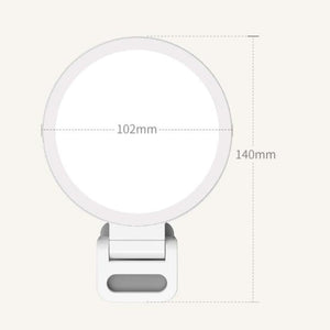 Portable Selfie Ring Light With Adjustable Brightness Clip On Design For Smartphones