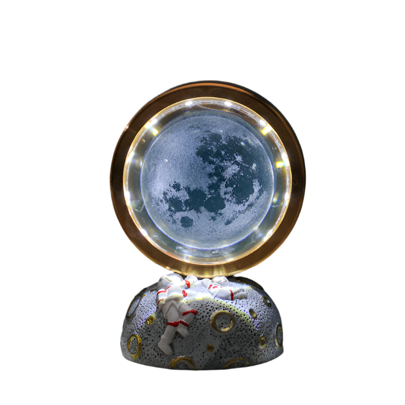 The Moon Galaxy Astronaut Led Night Light Decorative Space Themed Lamp With Starry Globe