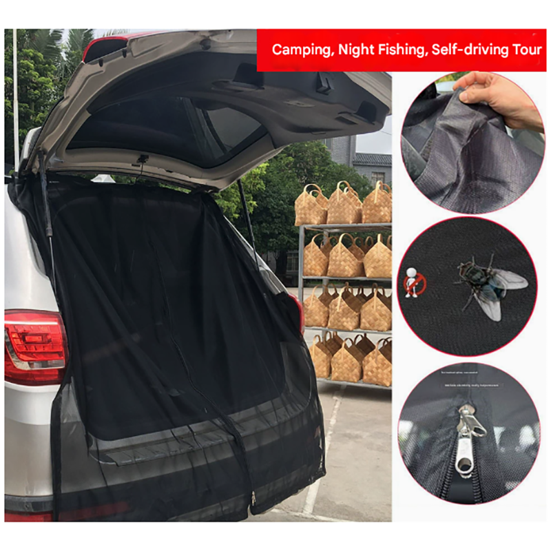 Xl Magnetic Car Tailgate Mosquito Net Camping And Outdoor Bug Screen