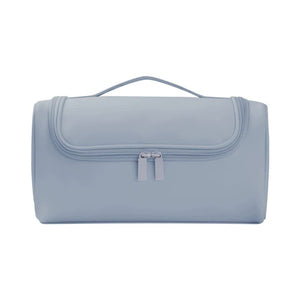 Blue Portable Hair Styling Tool Organizer Travel Storage Bag With Compartments