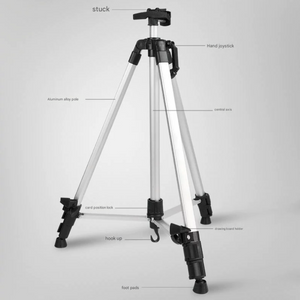 Silver Lightweight Adjustable Aluminum Camera Tripod With Carry Bag Professional Photography Stand