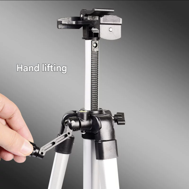 Silver Lightweight Adjustable Aluminum Camera Tripod With Carry Bag Professional Photography Stand