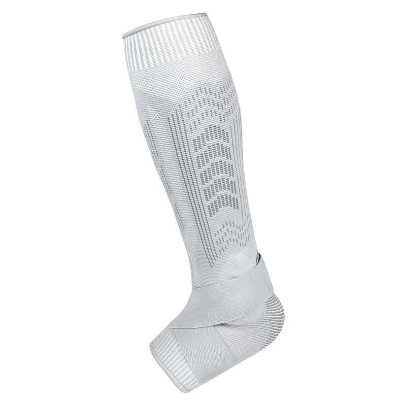 L White A Pair Compression Sports Calf Sleeves With Silicone Shock Absorption Protective Leg Support For Running And Tra