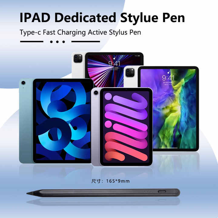 White Stylus Pen For Ipad (2018 & Later) Tilt Pressure Magnetic Attachment Led Battery Indicator Type C Rechargeable