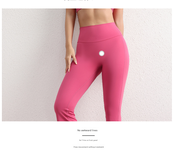 Xl Brown High Waist Flare Yoga Pants Women's Bootcut Leggings Peach Lift Quick Dry Workout & Fitness