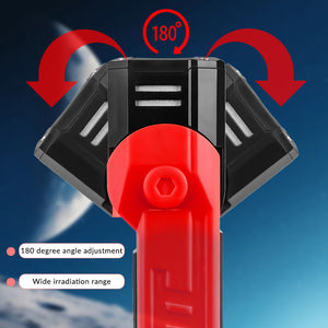 Orange Flashlight Car Repair Light Led Work Magnetic Base Power Bank