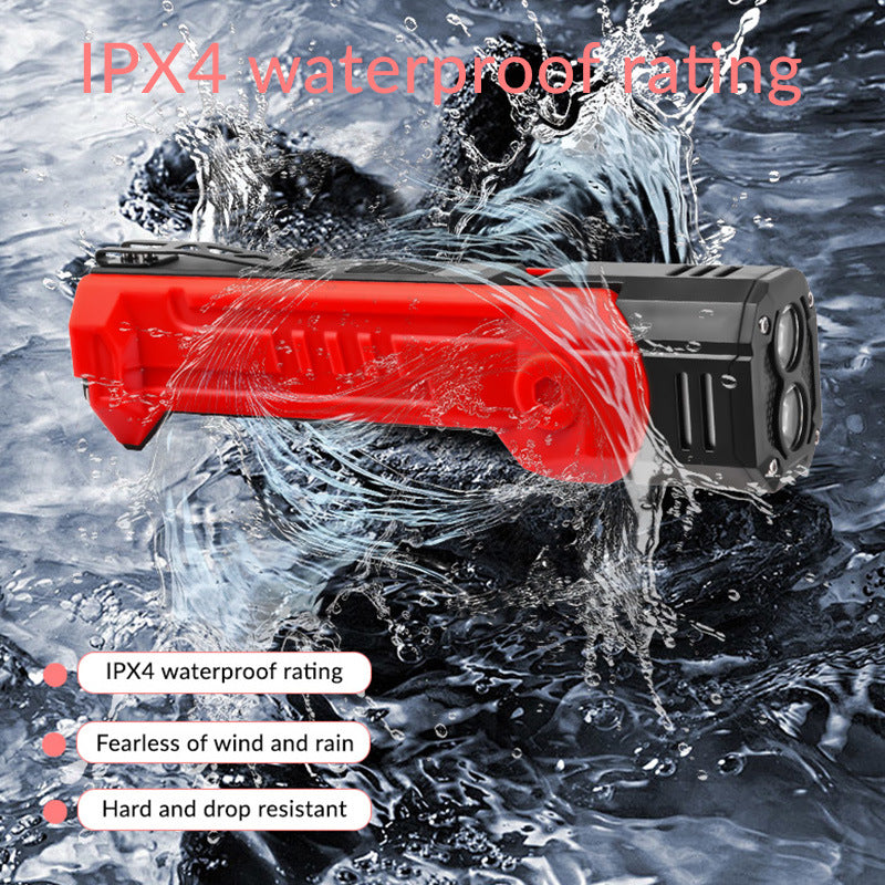 Orange Flashlight Car Repair Light Led Work Magnetic Base Power Bank