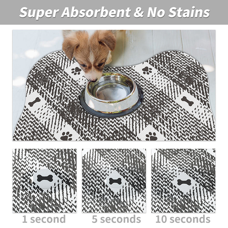 Anti Slip Diatom Mud Pet Feeding Mat 35X50cm For Dogs And Cats Easy To Clean