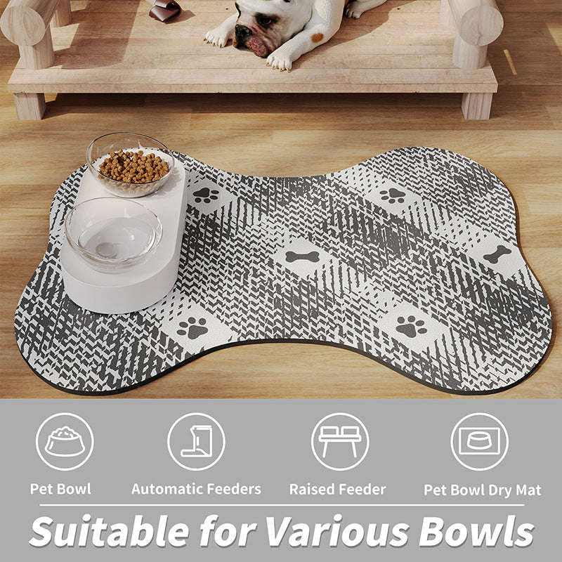 Anti Slip Diatom Mud Pet Feeding Mat 35X50cm For Dogs And Cats Easy To Clean