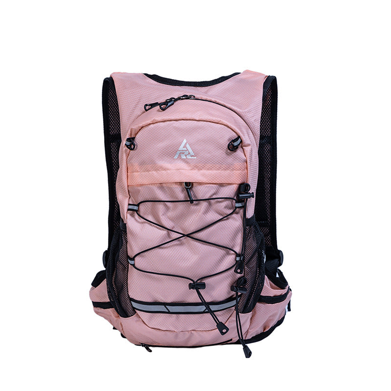 Pink Lightweight Hydration Backpack For Trail Runningcycling And Marathons