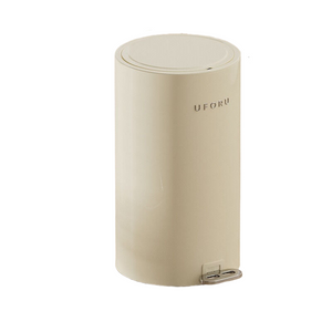 Milk White Circular Garbage Bin 20L 23.8Cm X 33.5Cm