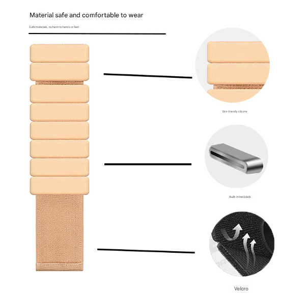 Pink Premium Adjustable Silicone Wrist & Ankle Weights (1Lb Each 2Lb Pair) - Waterproof Sweatproof For Enhanced Yoga Run