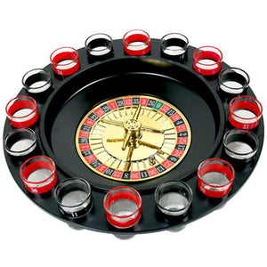 Wine Game Shot Drinking Roulette Set With Casino Spin Glass Party Bar