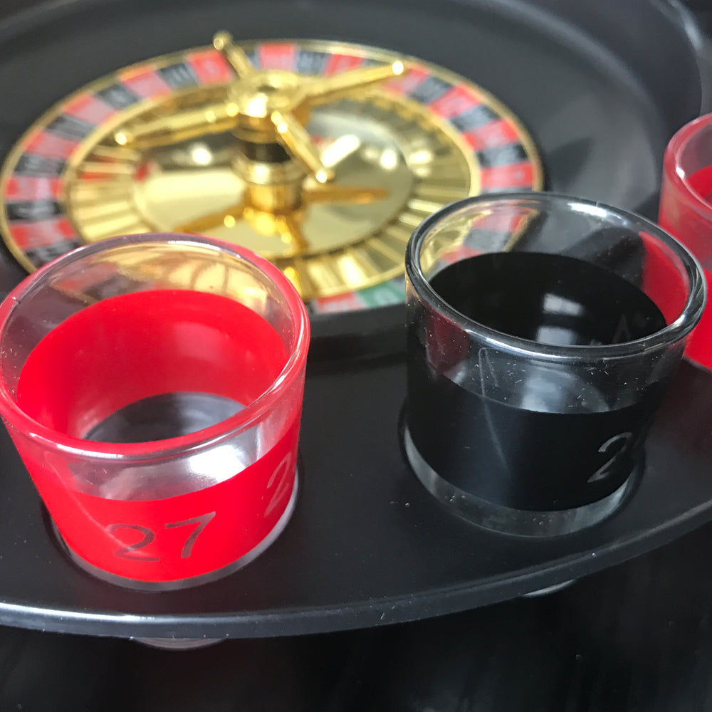 Wine Game Shot Drinking Roulette Set With Casino Spin Glass Party Bar