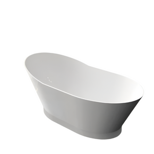 1500/1700*750/800*680Mm Ins Otti London Gloss White Special Shape Curved Acrylic Freestanding Bathtub