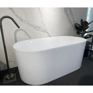 1500/1700*750/800*580Mm Ins Otti Noosa Gloss/Matt White Oval Acrylic Freestanding Bathtub