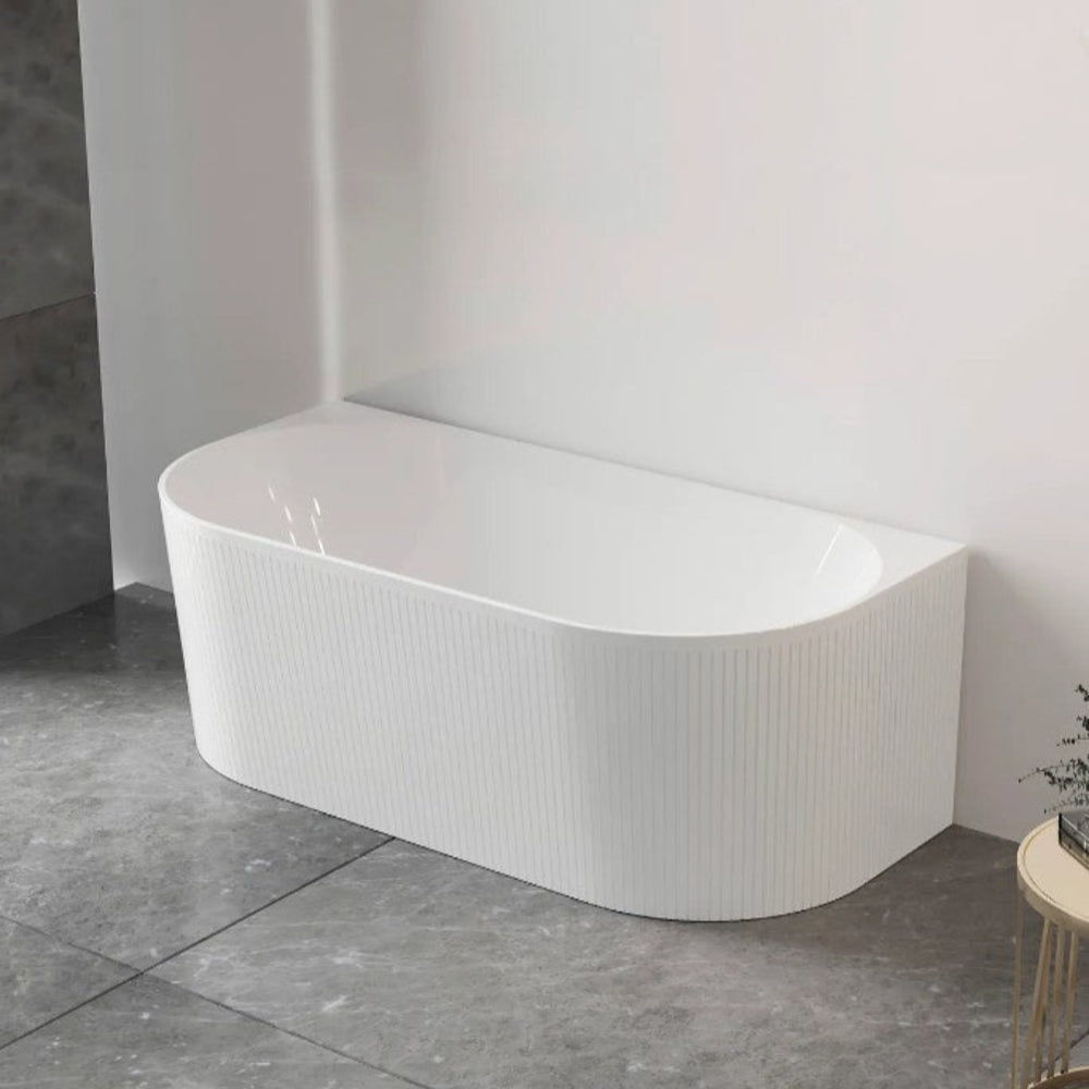 1500/1700*750/800*580Mm Ins Otti Noosa Gloss/Matt White Oval Acrylic Freestanding Bathtub