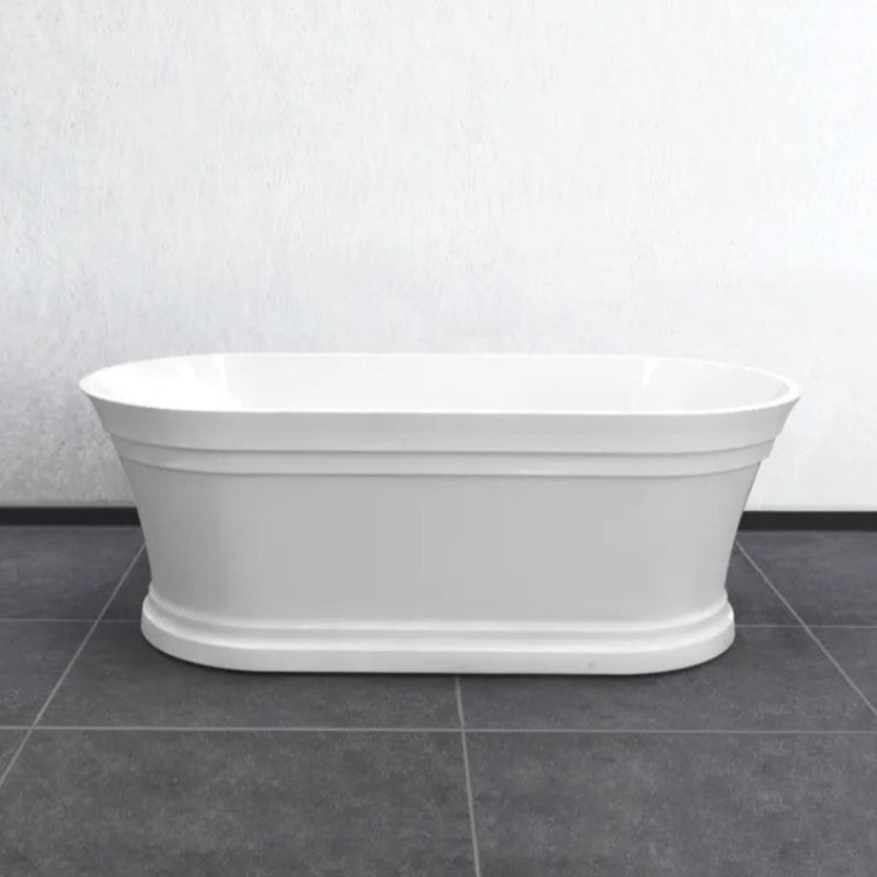 1500 X 750 560Mm Hampton Nf And Gloss White Freestanding Bathtub