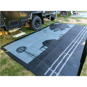 Country Grey 4M X 2.4M Recycled Mat