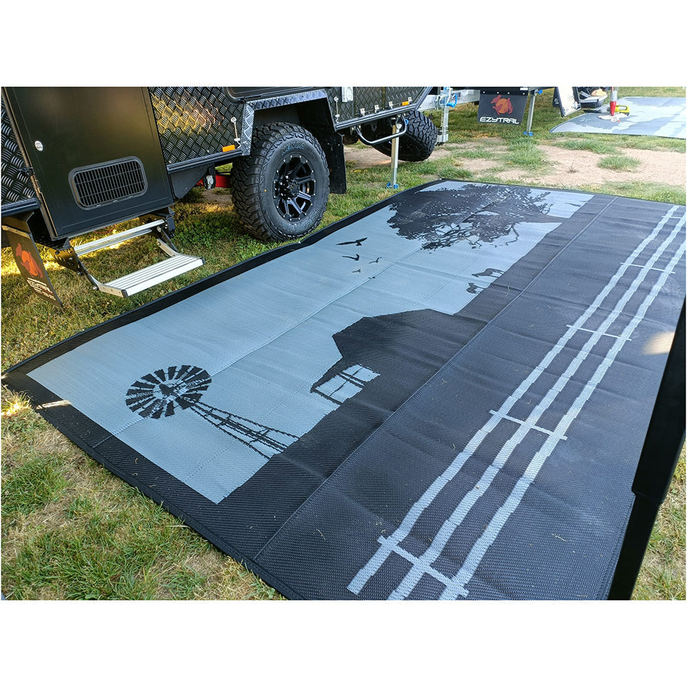 Country Grey 5M X 2.4M Recycled Poly Mat