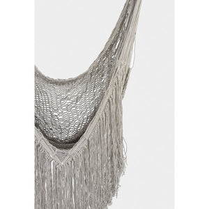 Fringed Cotton Rope Mexican Hammock Swing From Mexico In Dream Sands