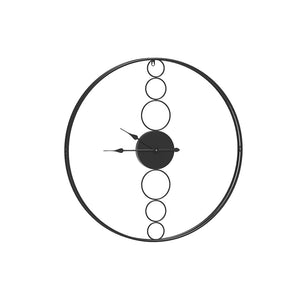 Artiss 75Cm Wall Clock Large No Numeral Round Black