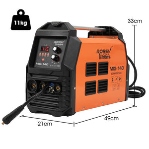 Rossi 140A Mig/Mag/Mma/Arc/Tig Multi Purpose Welder Flux/Solid Wire/Co2 Or Argon Gas