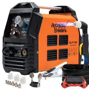 Rossi 45A Plasma Cutter Non Touch Pilot Arc For Easy Cuts Of Painted Or Rusty Metals Dc Inverter Cutting Machine Compres