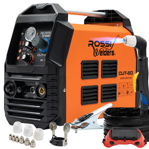 Rossi 60A Plasma Cutter Non Touch Pilot Arc For Easy Cuts Of Painted Or Rusty Metals Dc Inverter Cutting Machine Compres