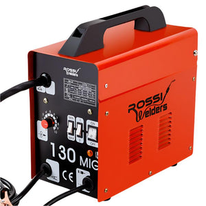 Rossi 130 Amp Mig Gas Gasless Welder Metal Inert Welding Machine Tool 15A Plug