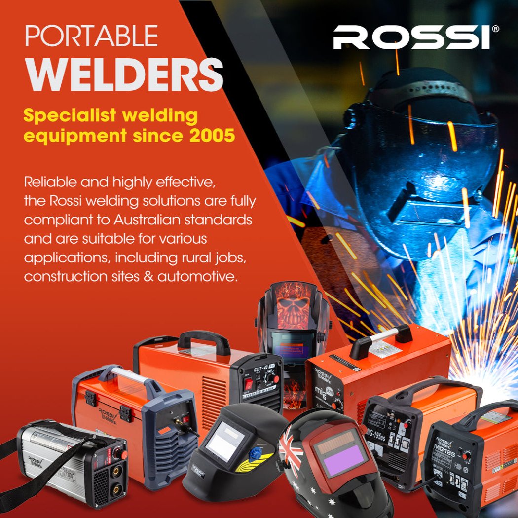 Rossi 250 Amp Stick Welder Portable Arc Mma Inverter Welding Machine 15A Plug