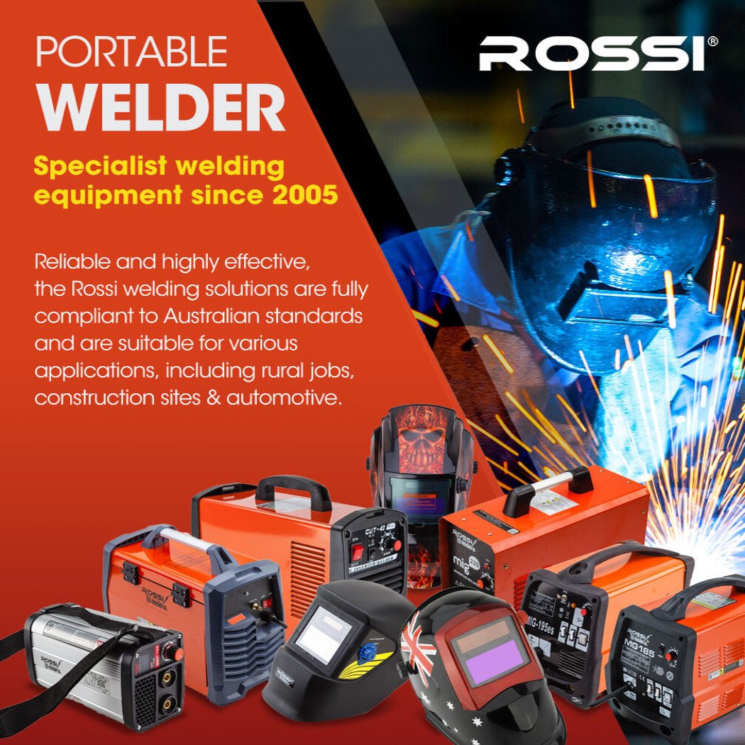 Rossi 220 Amp Tig Welder Portable Gtaw Stick Gas Tungsten Arc Mma Inverter Welding Machine 15A Plug