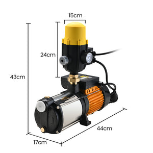 Protege Multi Stage Water Hi Pressure Pump With Auto Controller Home Garden Irrigation 4 Electric