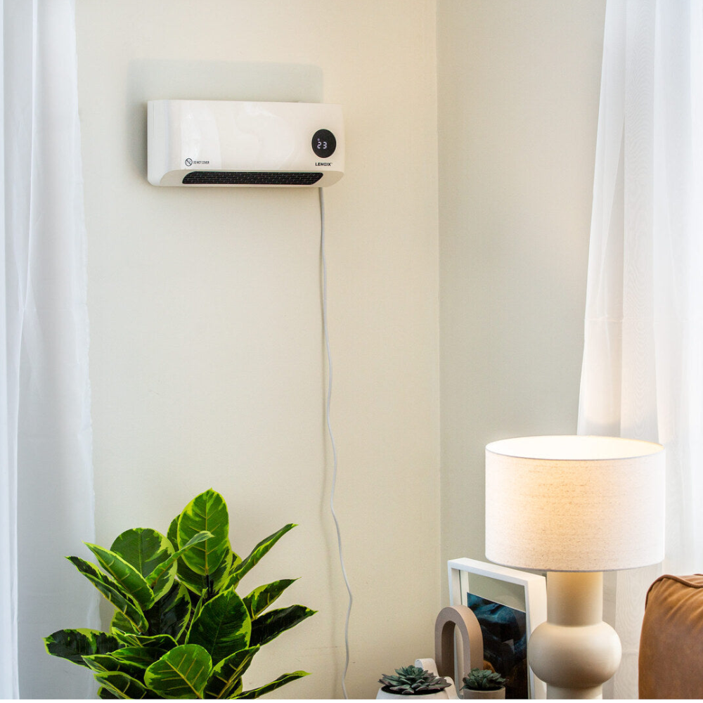 Wall Mounted Heater & Fan With Remote Control