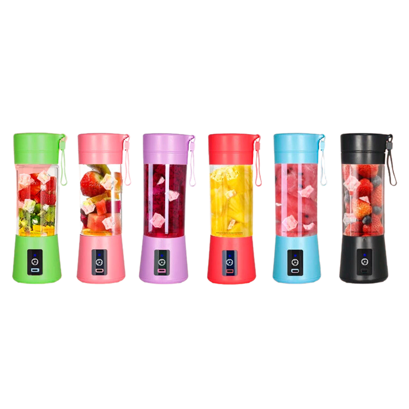 Mini Juicer Red 380Ml Usb Portable Blender Bottle Squeezer Extractor Machine