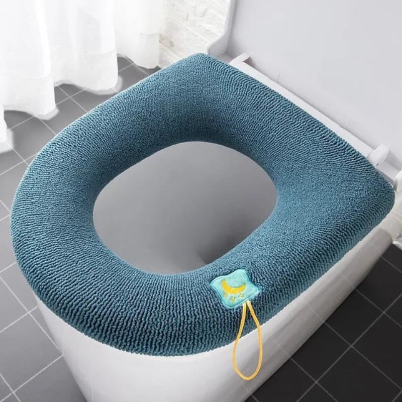 Toilet Seat B Green Washable Soft Mat Pad Cushion O Shape Cover Accessories