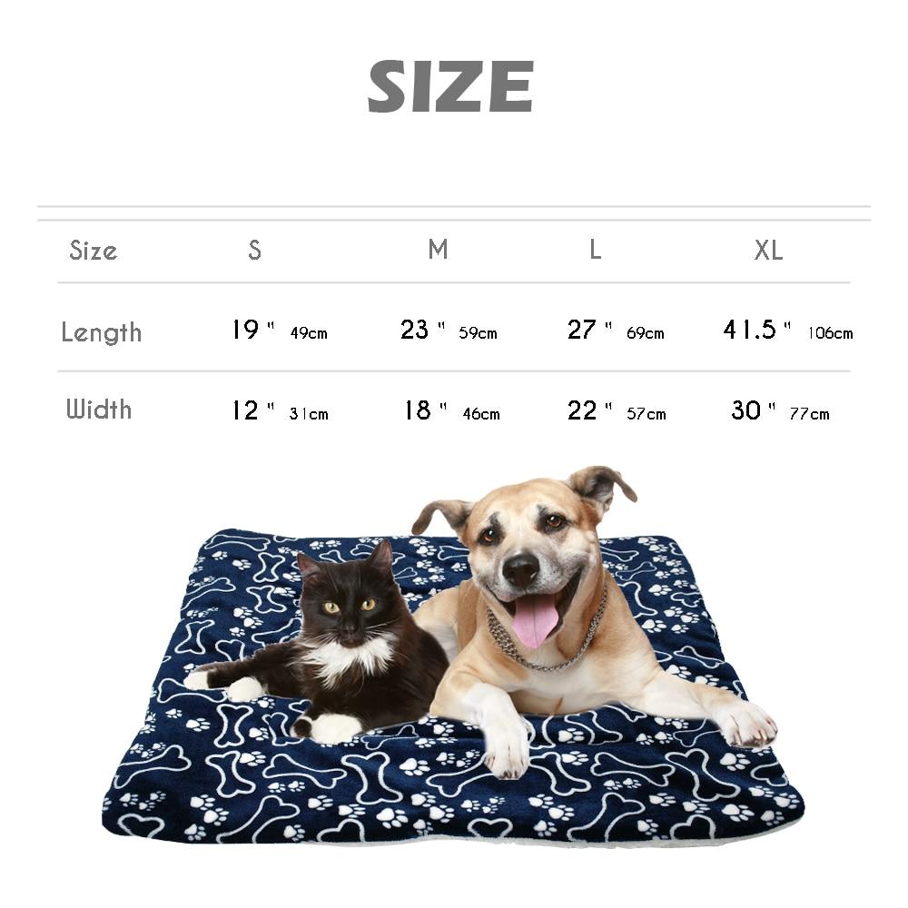 Soft Warm Dog Bed Pet Cushion Fleece Mat